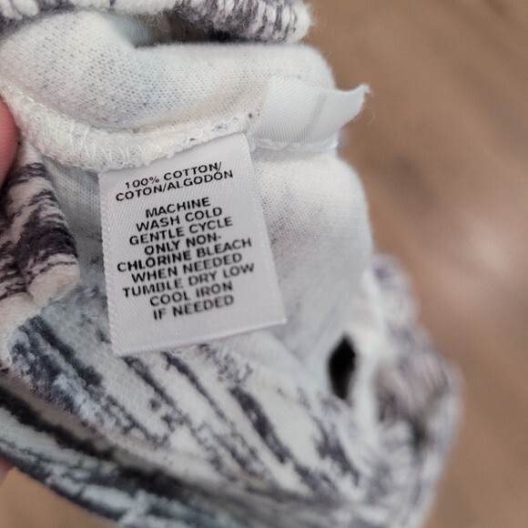 Lou & Grey  Womens Gray and White Short Sleeved T-Shirt Dress - Picture 5 of 7